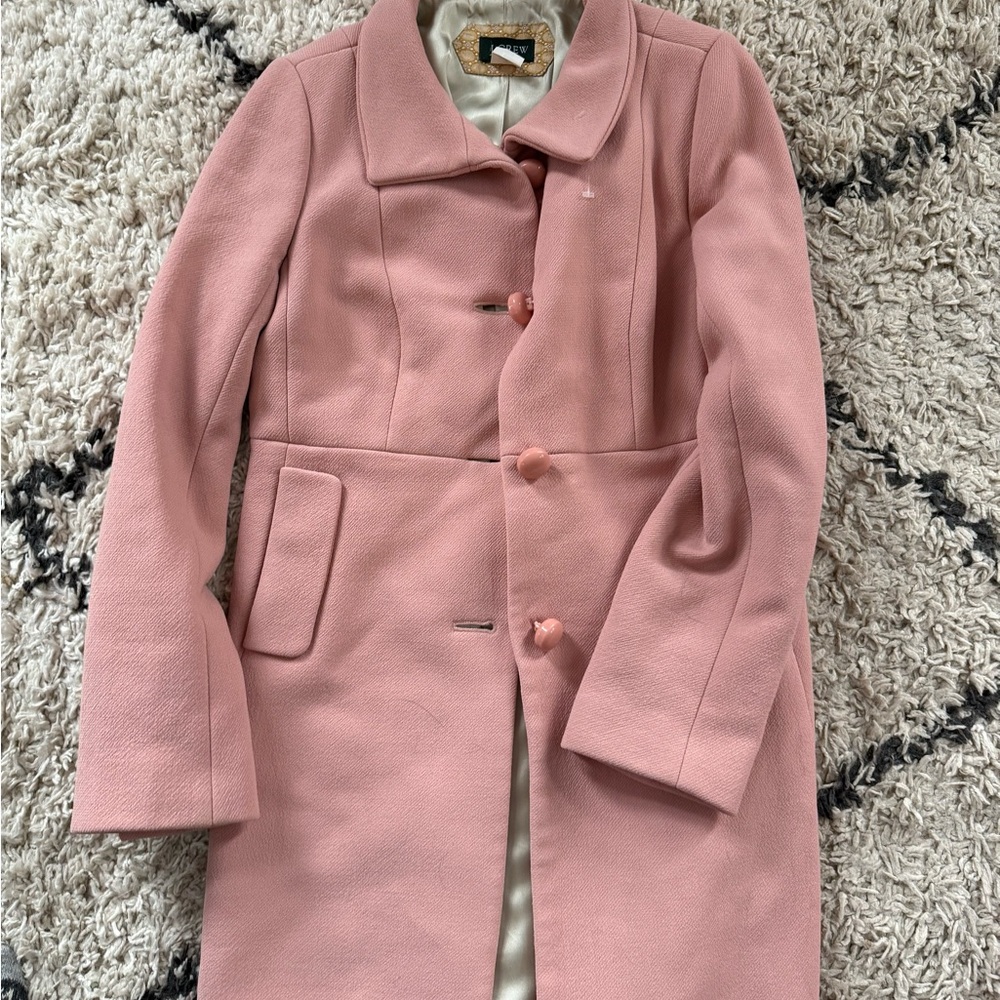 J. Crew Pink Trench Coat